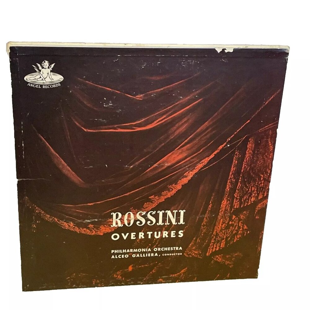 Alceo Galliera Rossini Overtures (Vinyl, 1960) Angel ANG-35011 VG+ LP Record